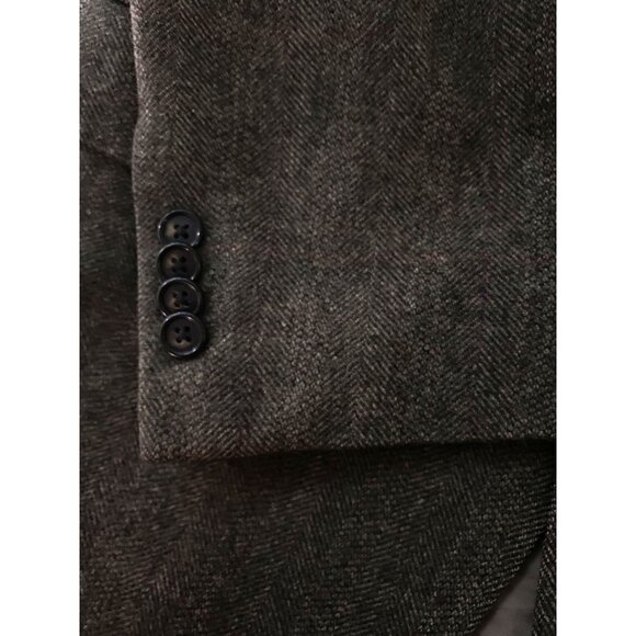 Lauren Ralph Lauren Silver Label Mens Herringbone Blazer Tweed Wool Jacket 41R - Picture 6 of 12